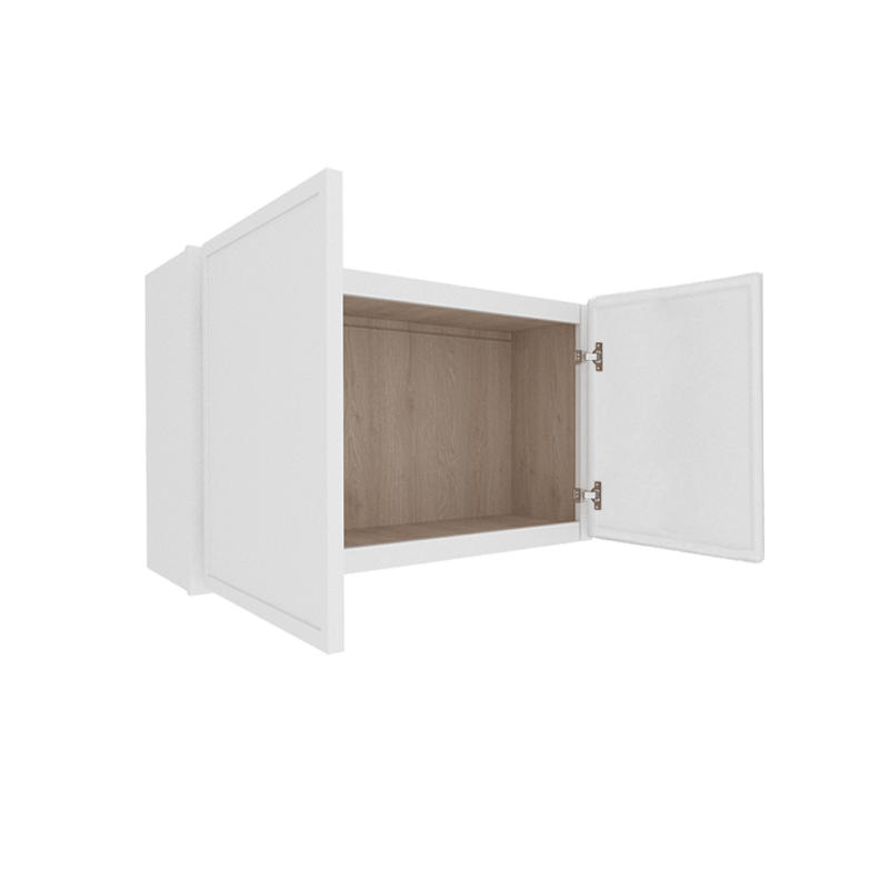 Ethereal White Micro Shaker Vanity Countertop Linen Cabinet