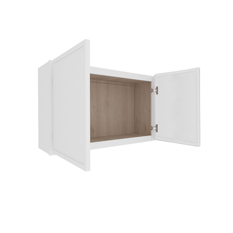 Ethereal White Micro Shaker Vanity Countertop Linen Cabinet
