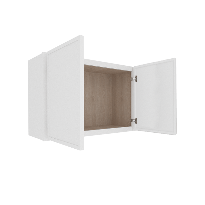 Ethereal White Micro Shaker Vanity Countertop Linen Cabinet