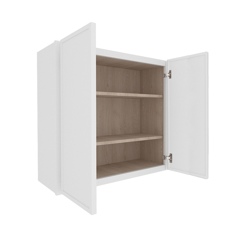 Ethereal White Micro Shaker Vanity Countertop Linen Cabinet