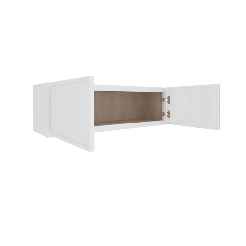 Ethereal White Micro Shaker Vanity Countertop Linen Cabinet
