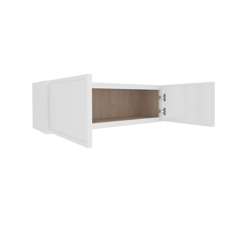 Ethereal White Micro Shaker Vanity Countertop Linen Cabinet