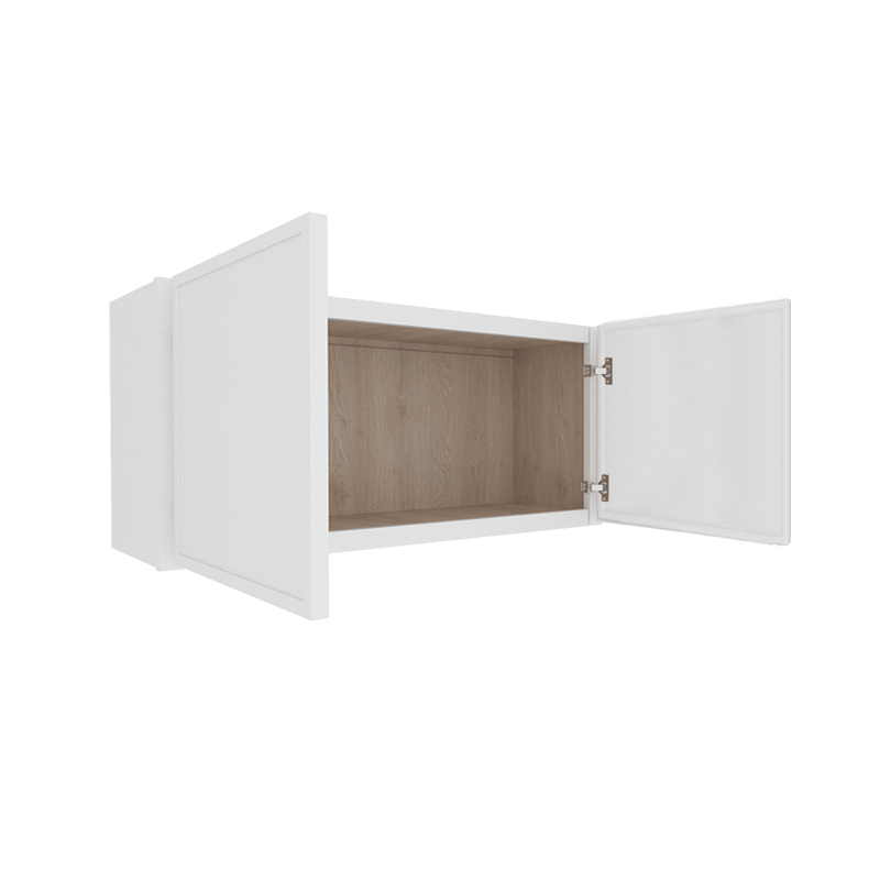 Ethereal White Micro Shaker Vanity Countertop Linen Cabinet
