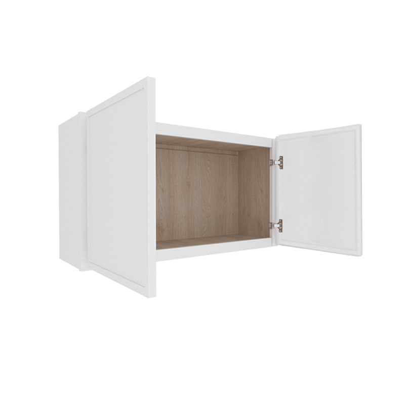 Ethereal White Micro Shaker Vanity Countertop Linen Cabinet