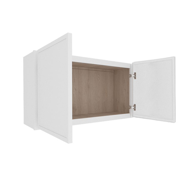 Ethereal White Micro Shaker Vanity Countertop Linen Cabinet