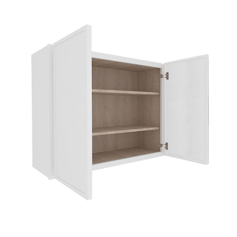 Ethereal White Micro Shaker Vanity Countertop Linen Cabinet