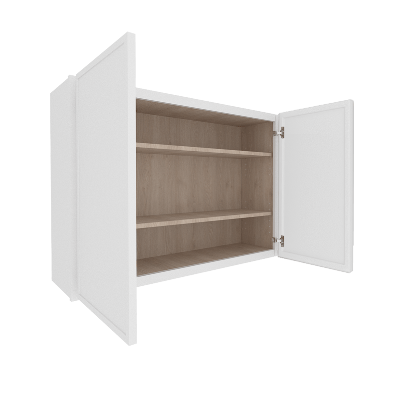 Ethereal White Micro Shaker Vanity Countertop Linen Cabinet