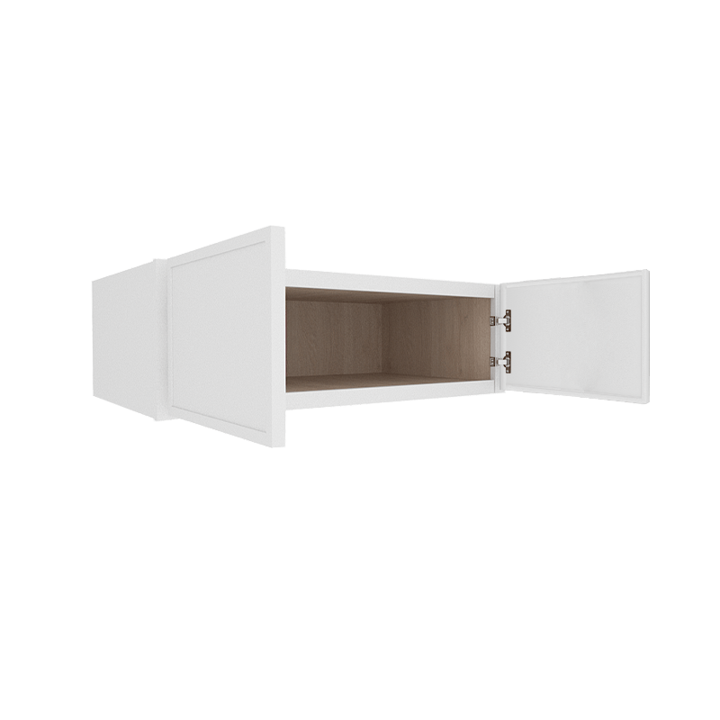 Ethereal White Micro Shaker Vanity Countertop Linen Cabinet