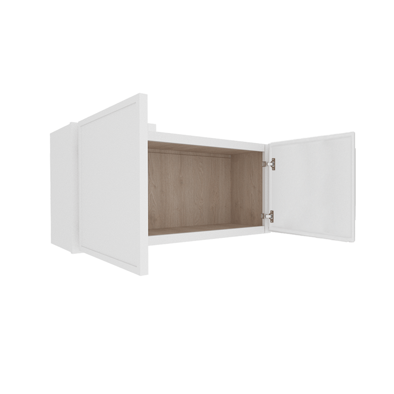 Ethereal White Micro Shaker Vanity Countertop Linen Cabinet