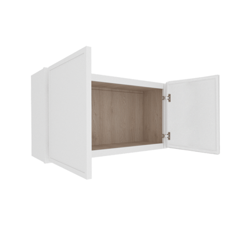 Ethereal White Micro Shaker Vanity Countertop Linen Cabinet