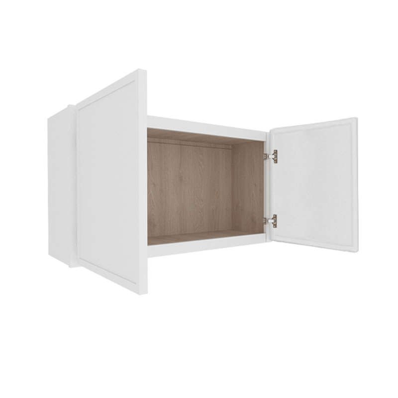 Ethereal White Micro Shaker Vanity Countertop Linen Cabinet