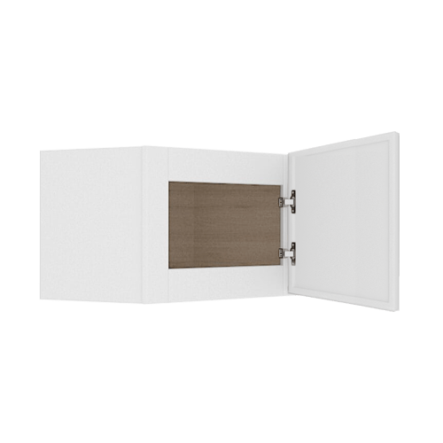 Ethereal White Micro Shaker Vanity Countertop Linen Cabinet