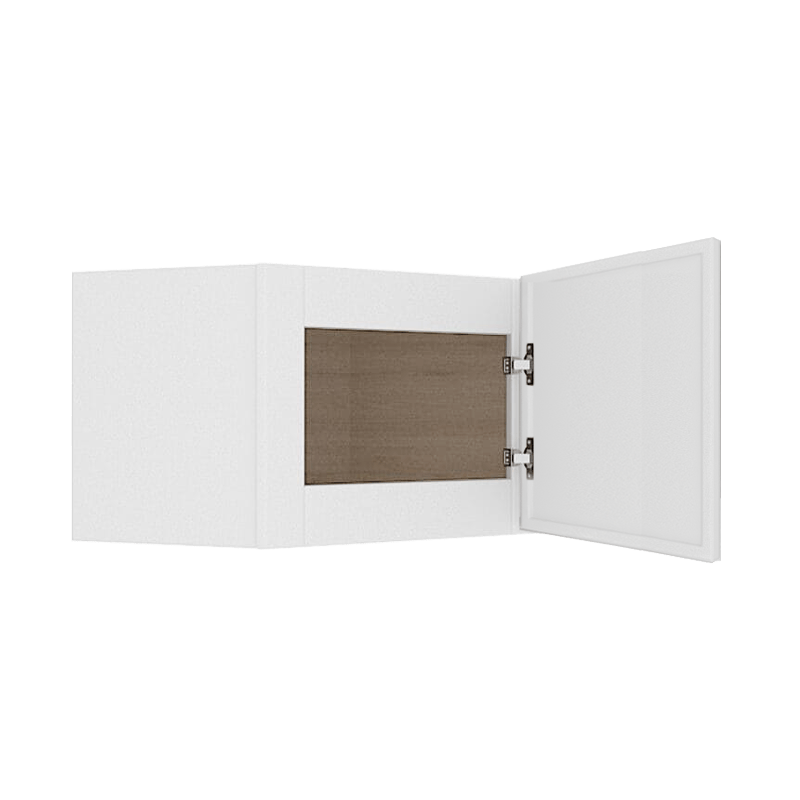 Ethereal White Micro Shaker Vanity Countertop Linen Cabinet