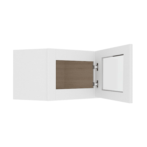 Ethereal White Micro Shaker Vanity Countertop Linen Cabinet