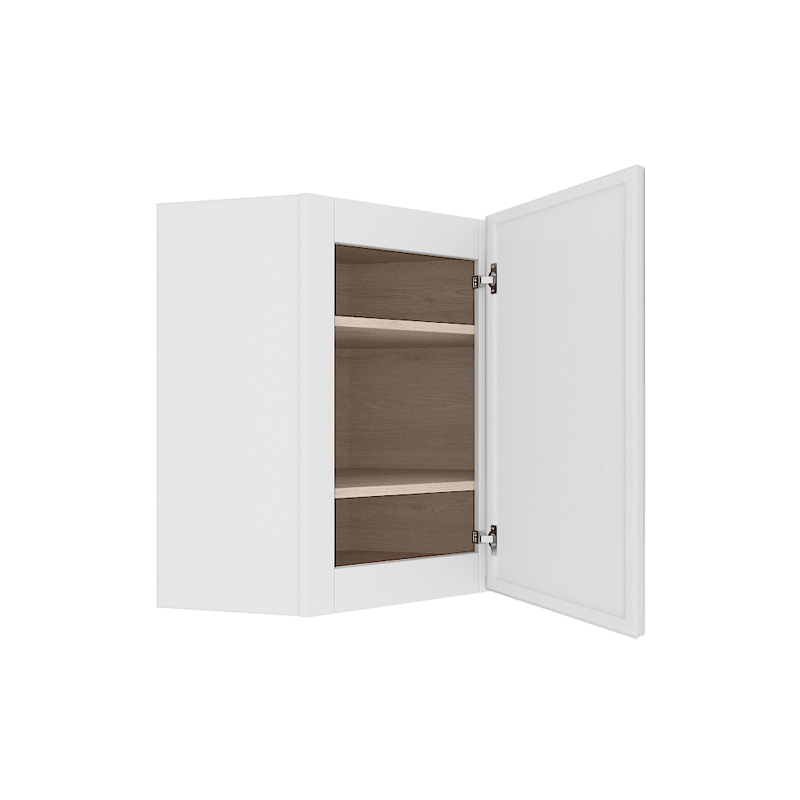 Ethereal White Micro Shaker Vanity Countertop Linen Cabinet