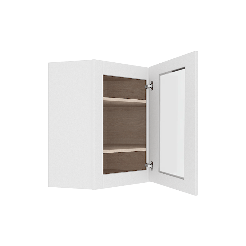 Ethereal White Micro Shaker Vanity Countertop Linen Cabinet