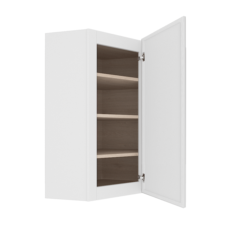 Ethereal White Micro Shaker Vanity Countertop Linen Cabinet