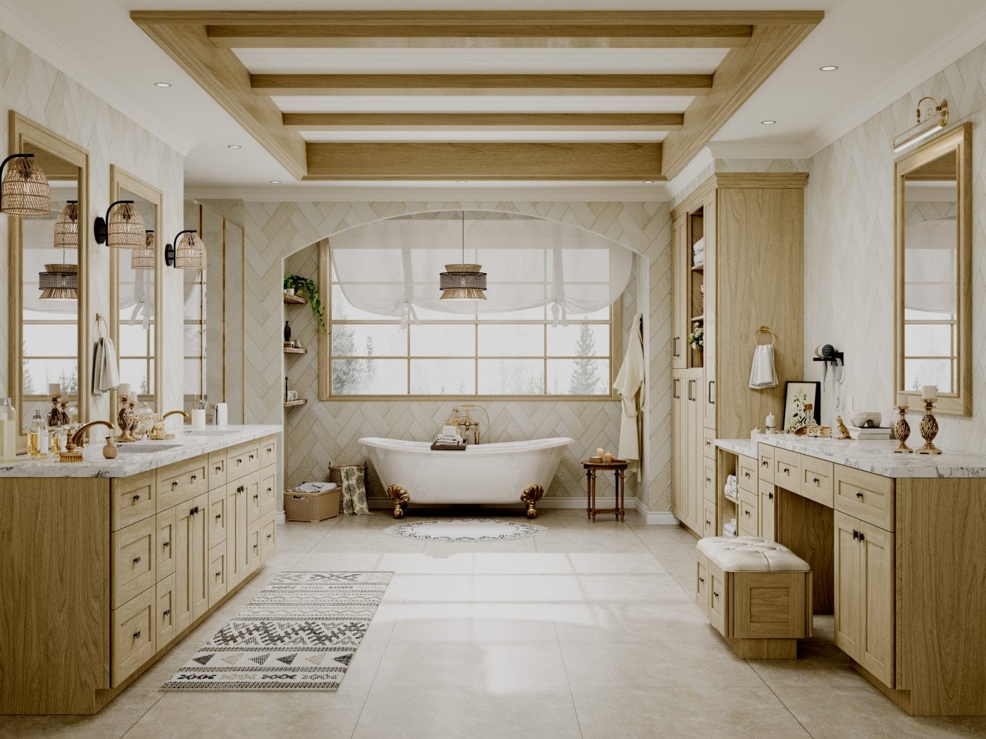 Noble Shaker Honey Wheat Bathroom Vanities
