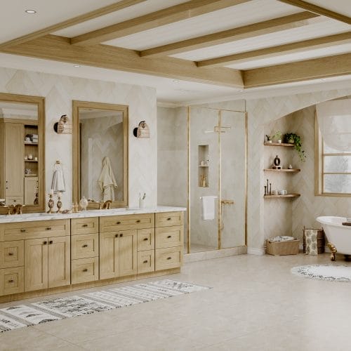 Noble Shaker Honey Wheat Bathroom Vanities
