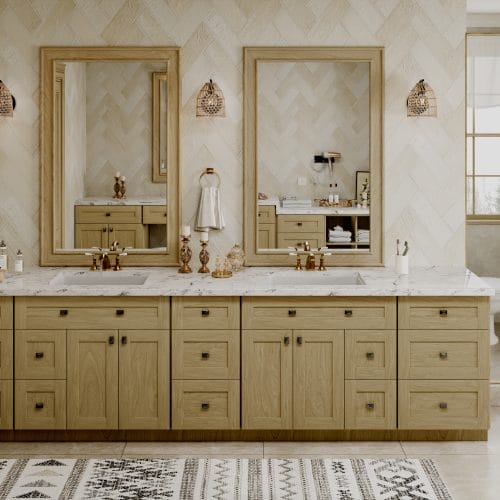 Noble Shaker Honey Wheat Bathroom Vanities