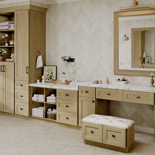 Noble Shaker Honey Wheat Bathroom Vanities