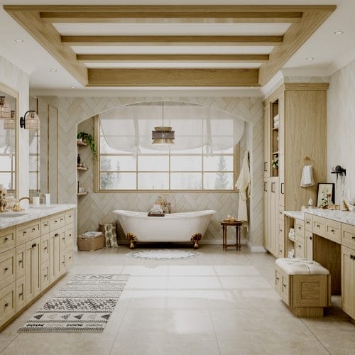 Noble Shaker Honey Wheat Bathroom Vanities