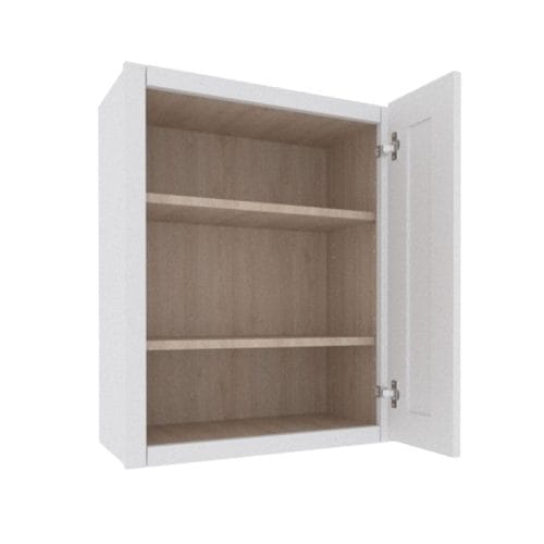 Opulent White Shaker Wall Cabinet with 1 Door