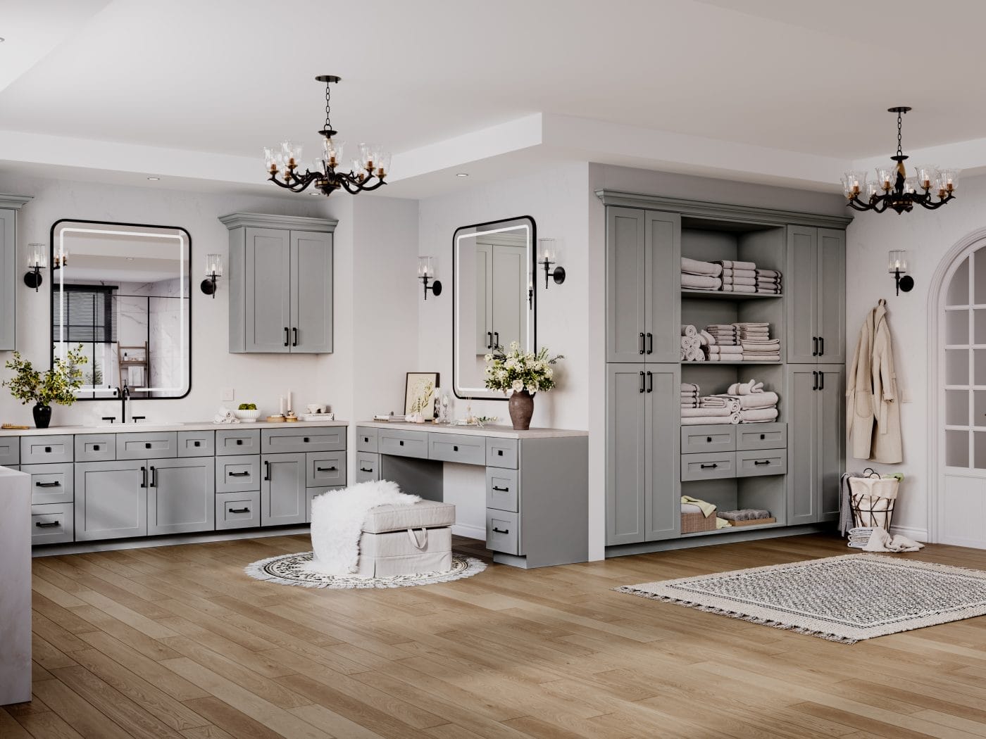 Prestigious Shaker Grey Bathroom Vanities
