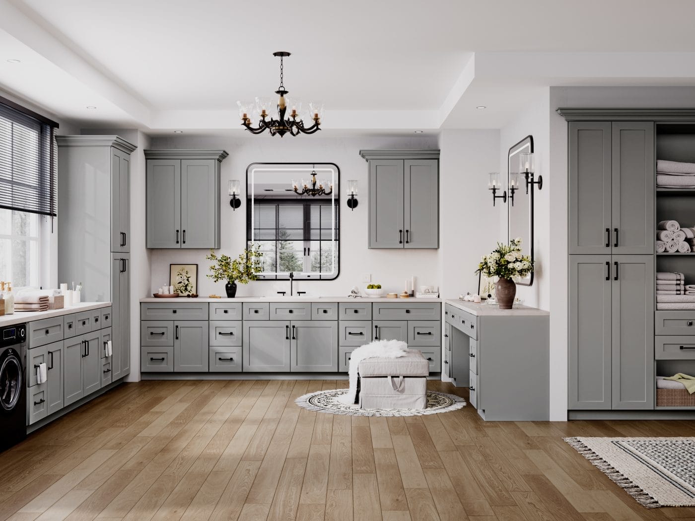Prestigious Shaker Grey Bathroom Vanities