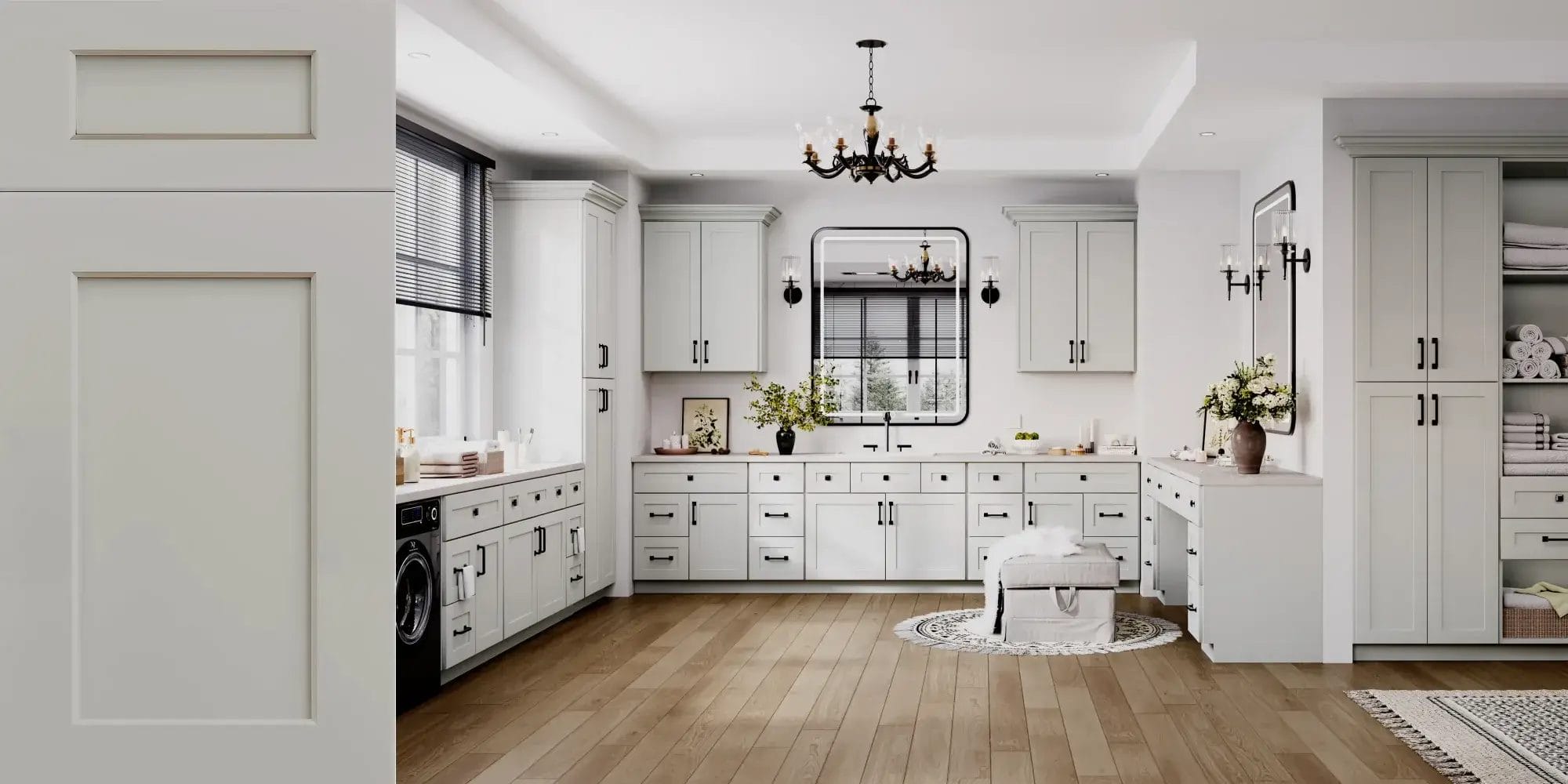 Prestigious Shaker Grey Bathroom Vanities-rta