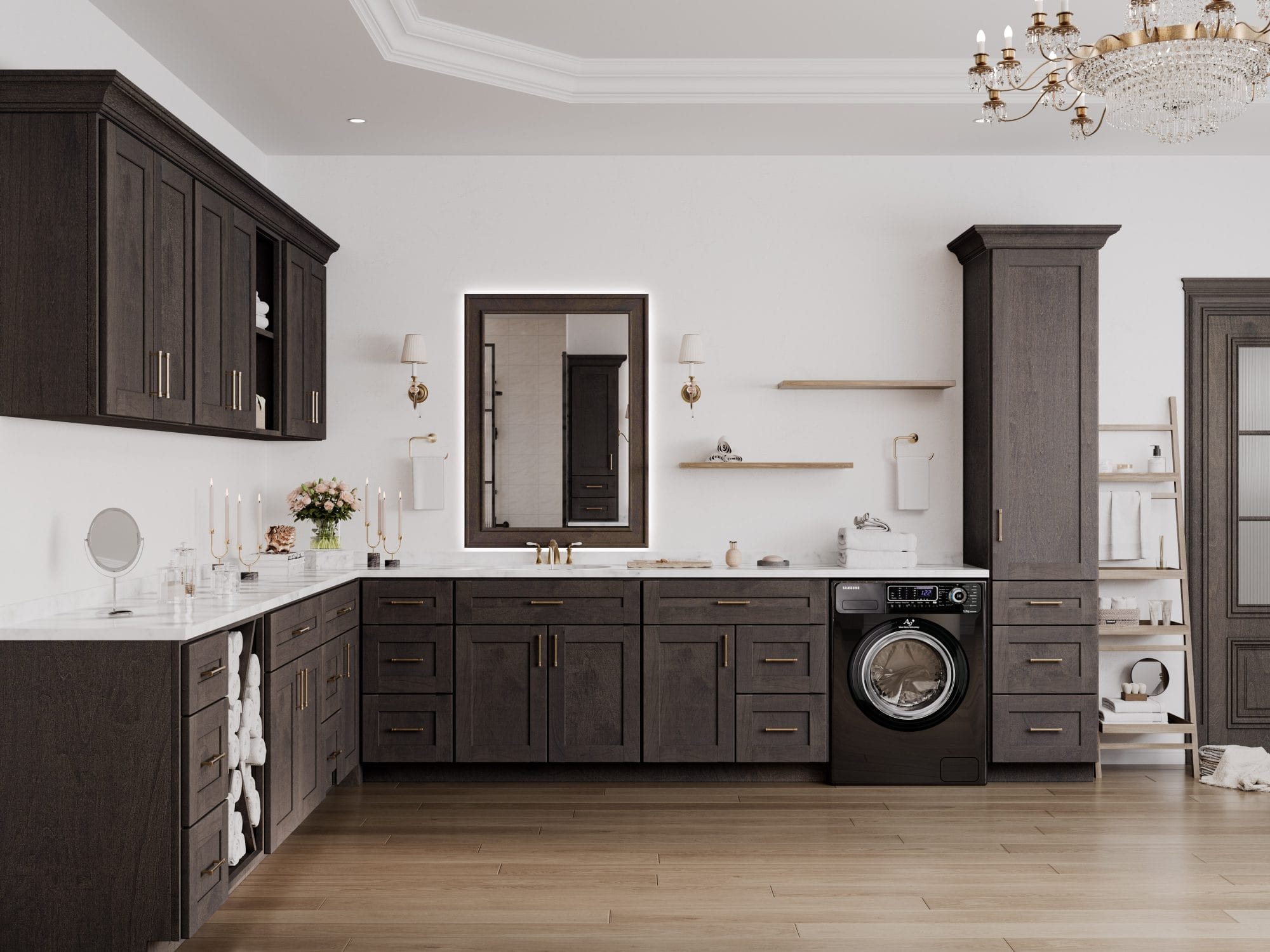 Refined Shaker Modern Slate Bathroom Vanities