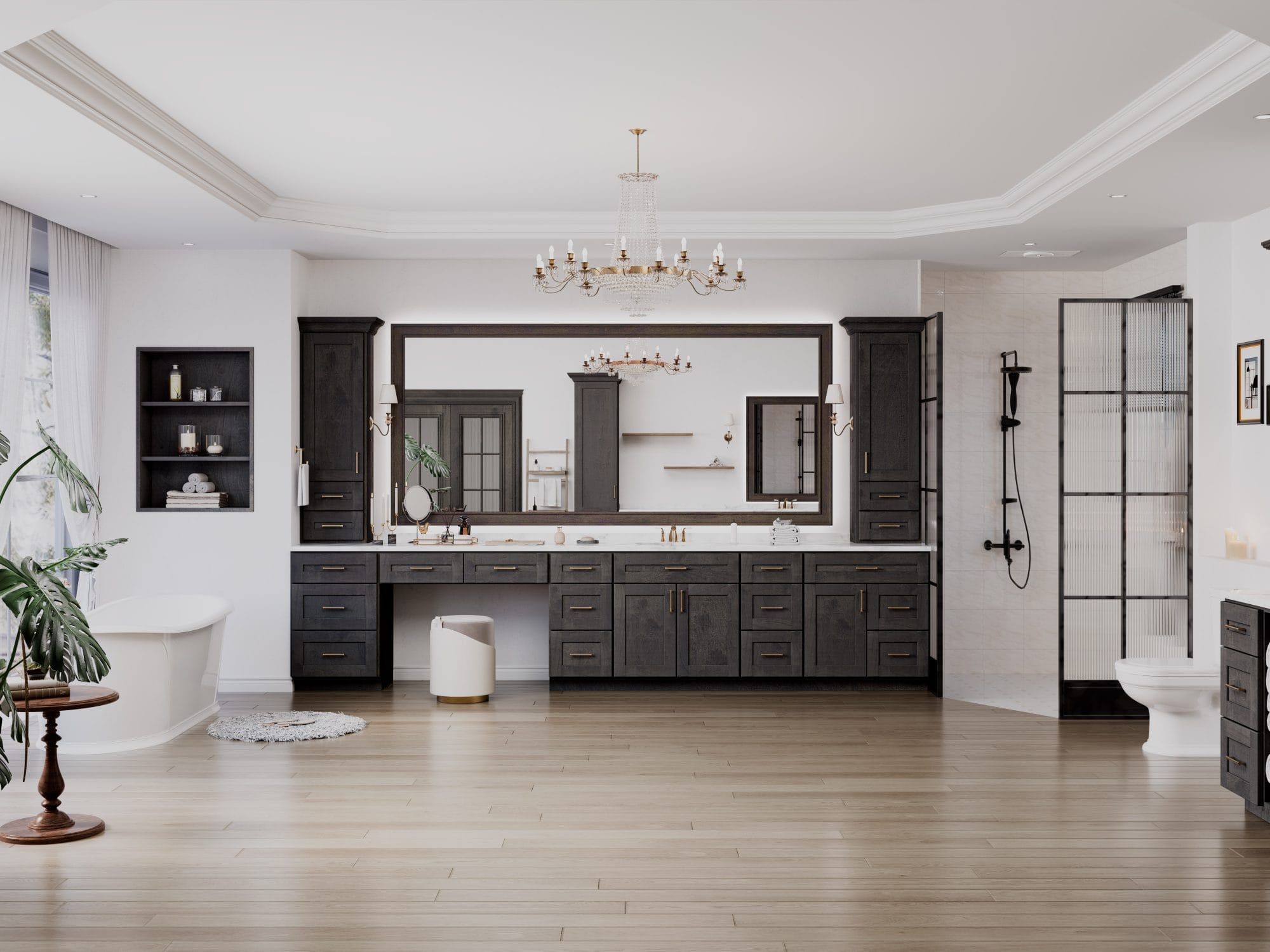 Refined Shaker Modern Slate Bathroom Vanities