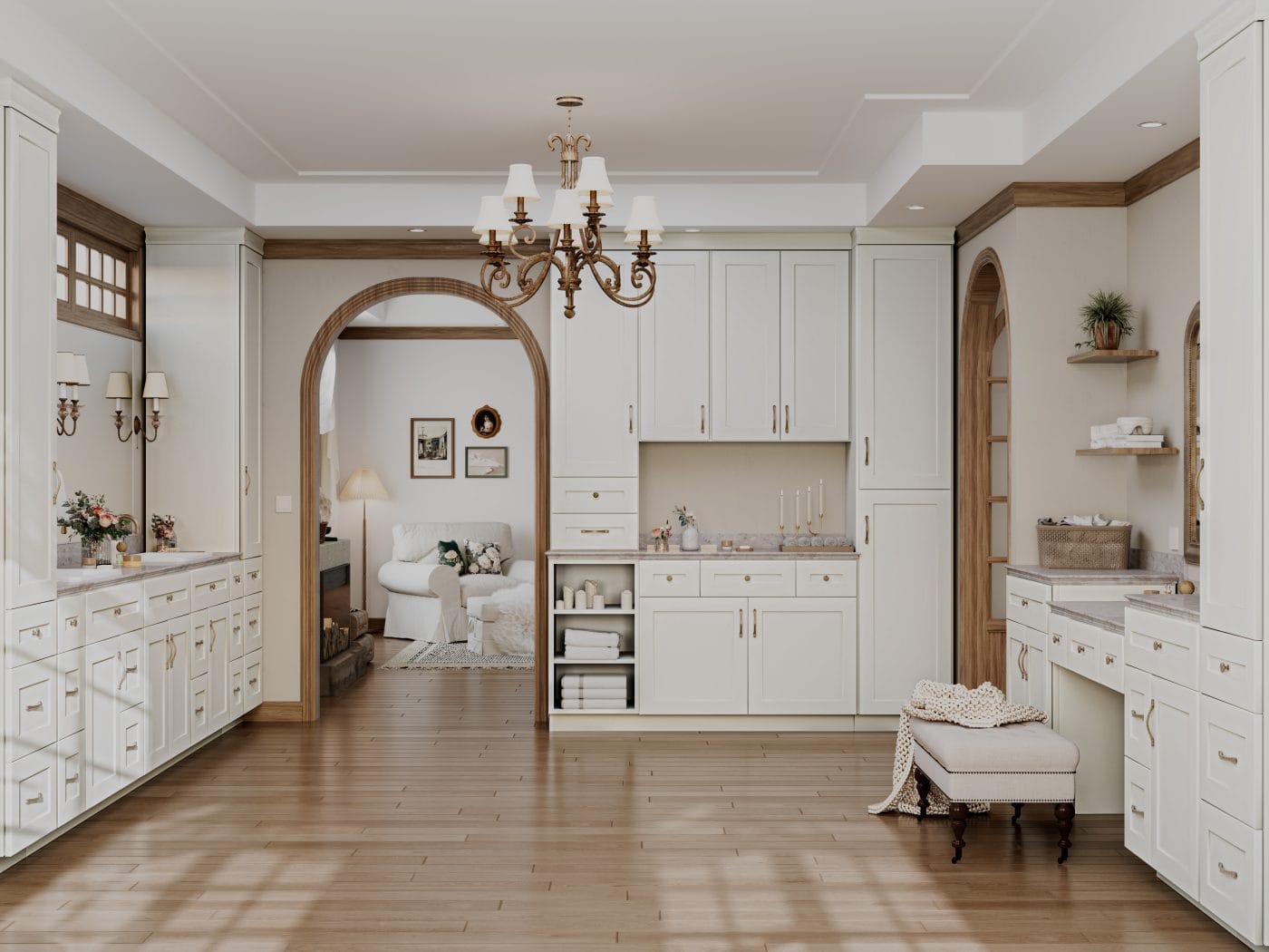 Serene Shaker Dove White Bathroom Vanities