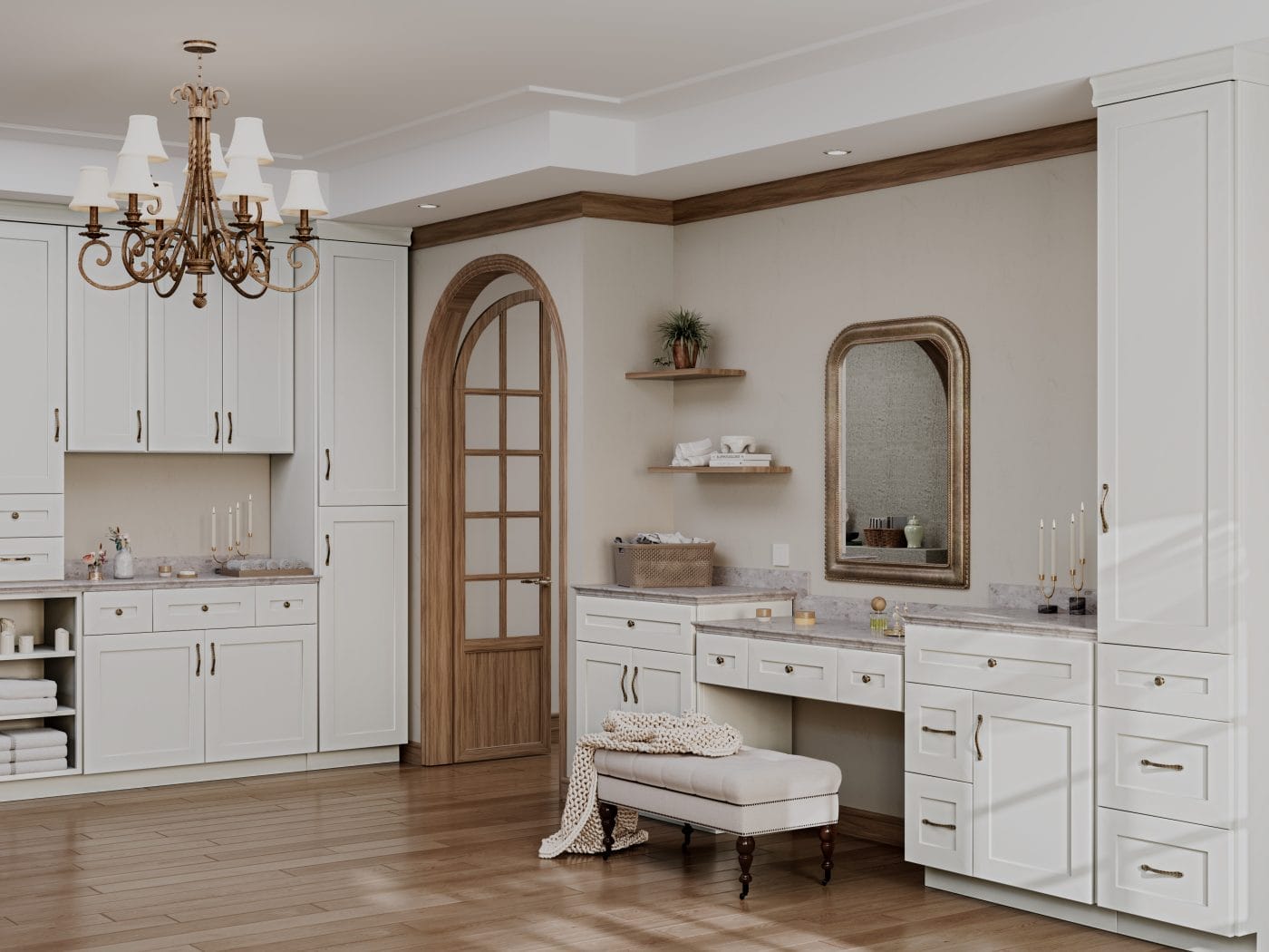 Serene Shaker Dove White Bathroom Vanities