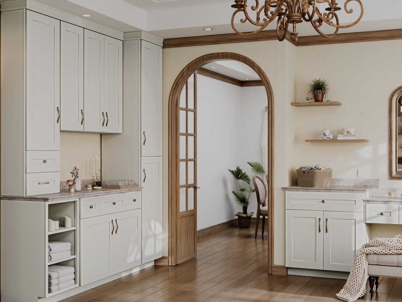 Serene Shaker Dove White Bathroom Vanities