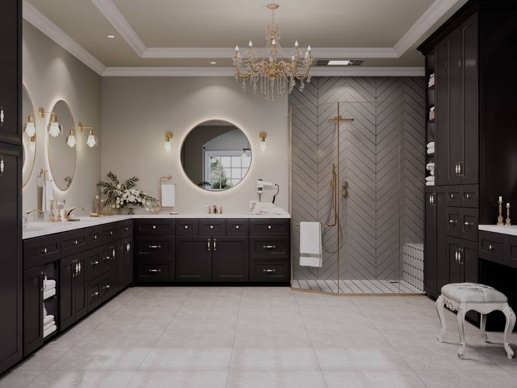 Sovereign Shaker Onyx Black Bathroom Vanities
