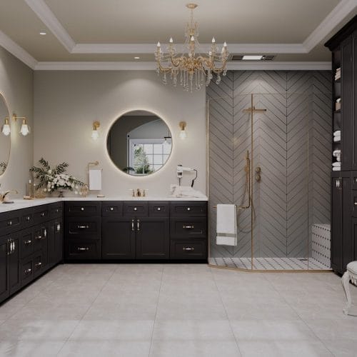 Sovereign Shaker Onyx Black Bathroom Vanities