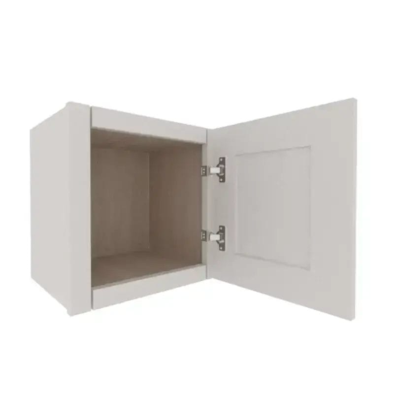 Serene Dove White Shaker Wall Cabinet with 1 Door