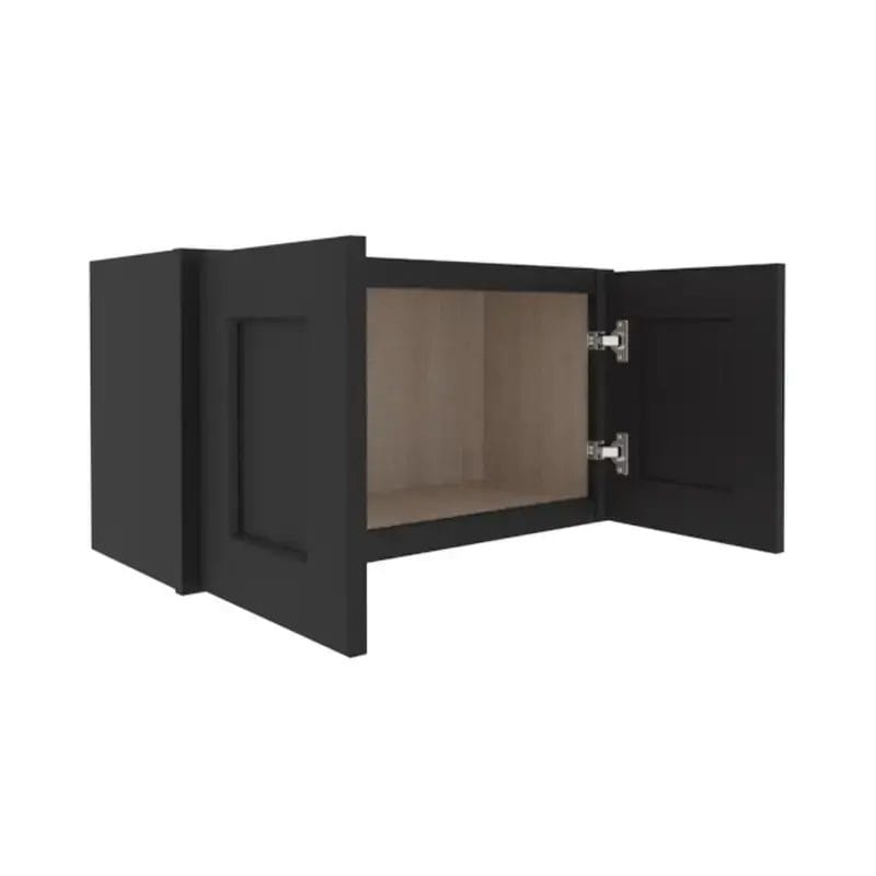 Sovereign Onyx Black Shaker Wall Cabinet with 2 Doors