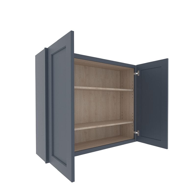 Imperial Midnight Blue Shaker Wall Cabinet with 2 Doors