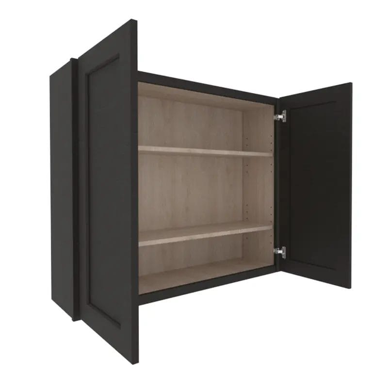 Refined Modern Slate Shaker Wall Cabinet with 2 Doors