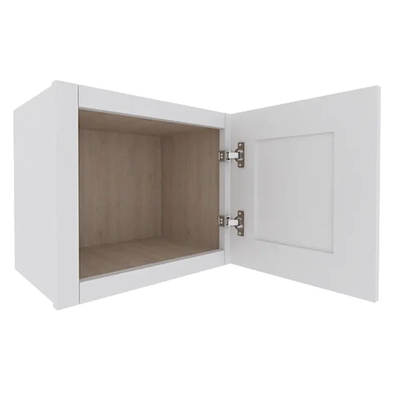 Opulent White Shaker Wall Cabinet with 1 Door