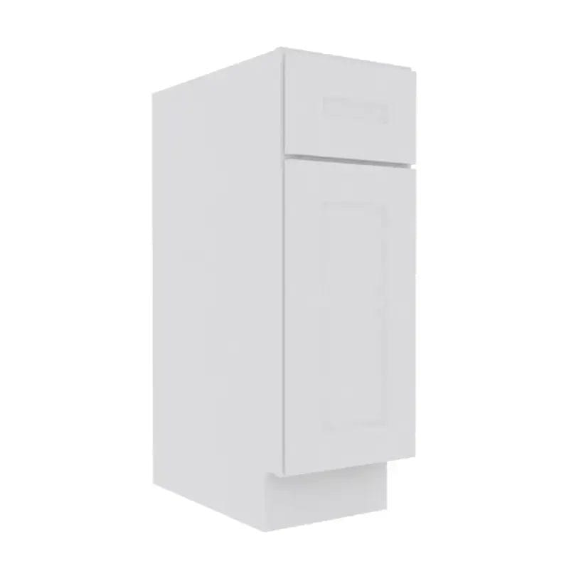 Opulent White Shaker Vanity Sink Base Cabinet with 1 Door