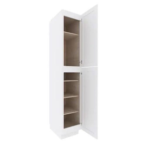 Opulent White Shaker Tall Pantry Cabinet with 4 Doors