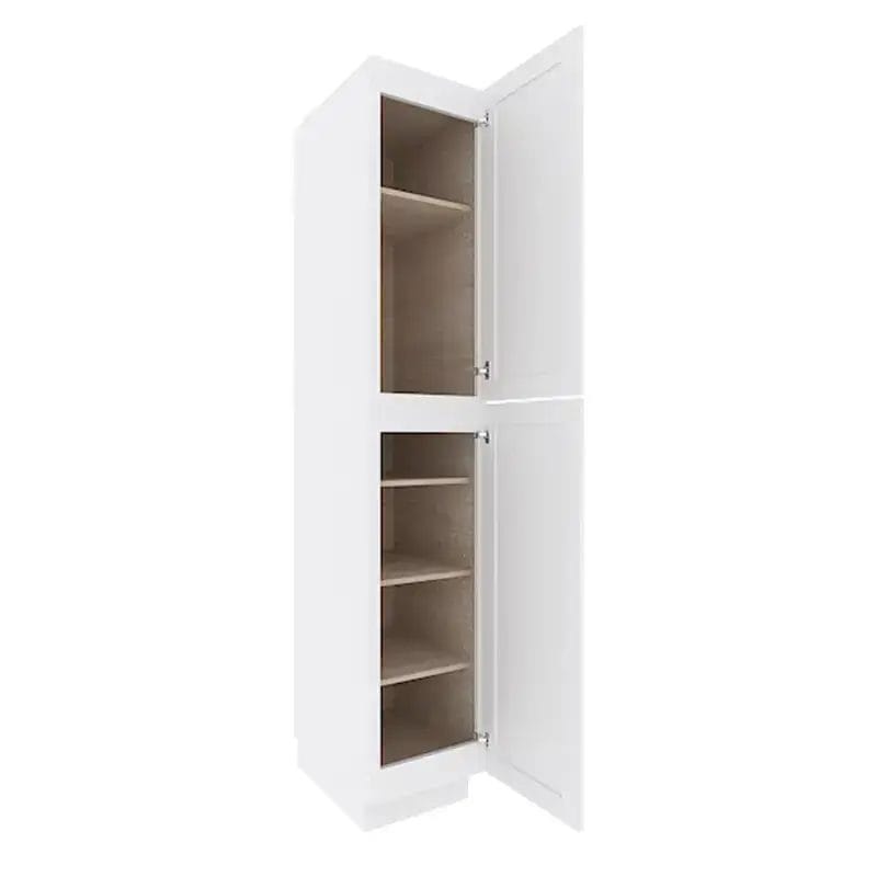 Opulent White Shaker Tall Pantry Cabinet with 4 Doors