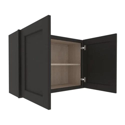 Refined Modern Slate Shaker Wall Cabinet with 2 Doors