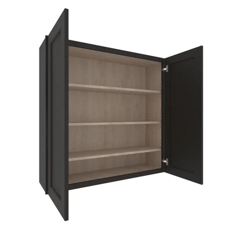 Refined Modern Slate Shaker Wall Cabinet with 2 Doors