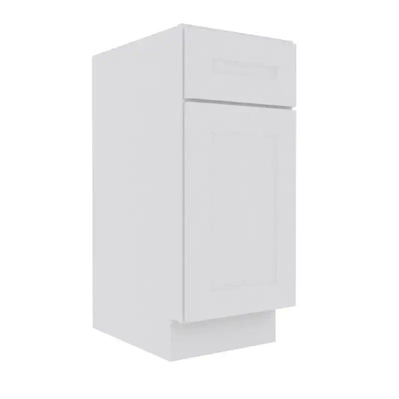 Opulent White Shaker Vanity Sink Base Cabinet with 1 Door