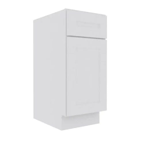 Opulent White Shaker Vanity Sink Base Cabinet with 1 Door