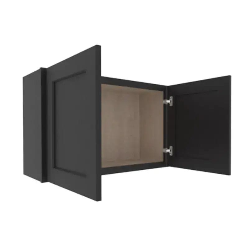 Sovereign Onyx Black Shaker Wall Cabinet with 2 Doors